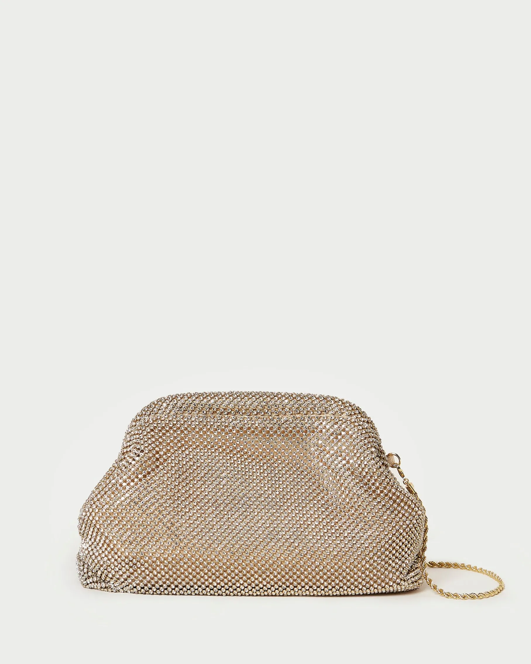Doreen Gold Diamanté Frame Pouch