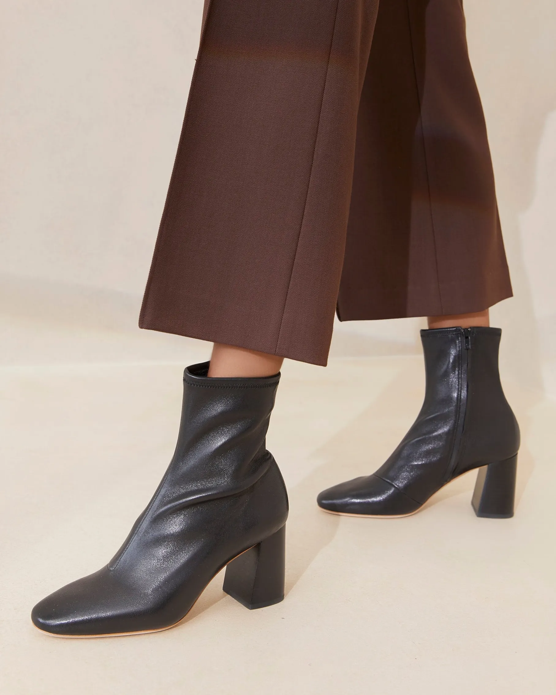 Elise Black Stretch Bootie