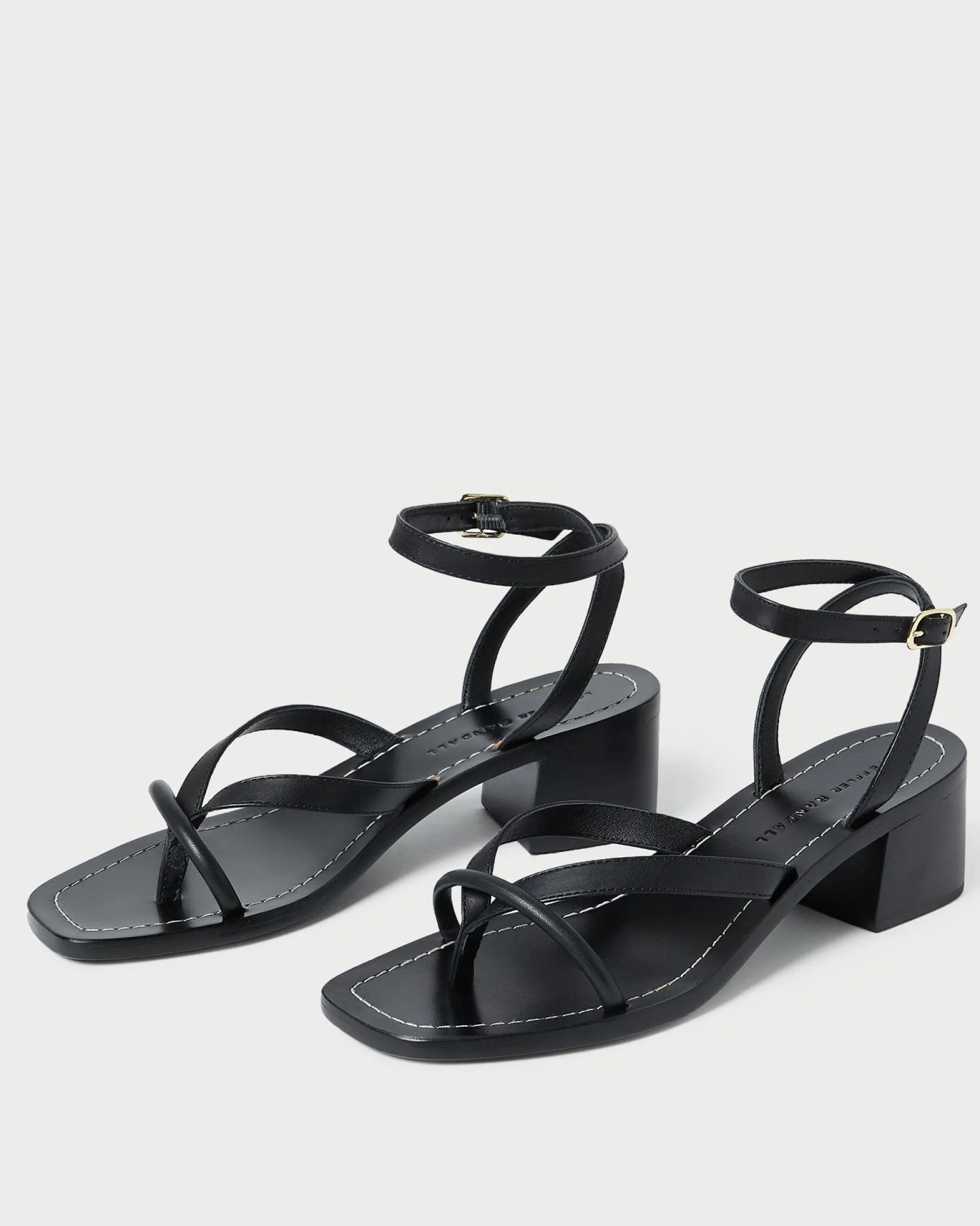 Eloise Espresso Leather Heeled Sandal