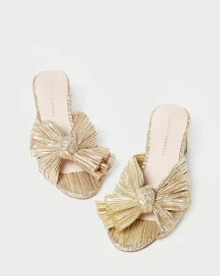 Emilia Black Pleated Bow Heel