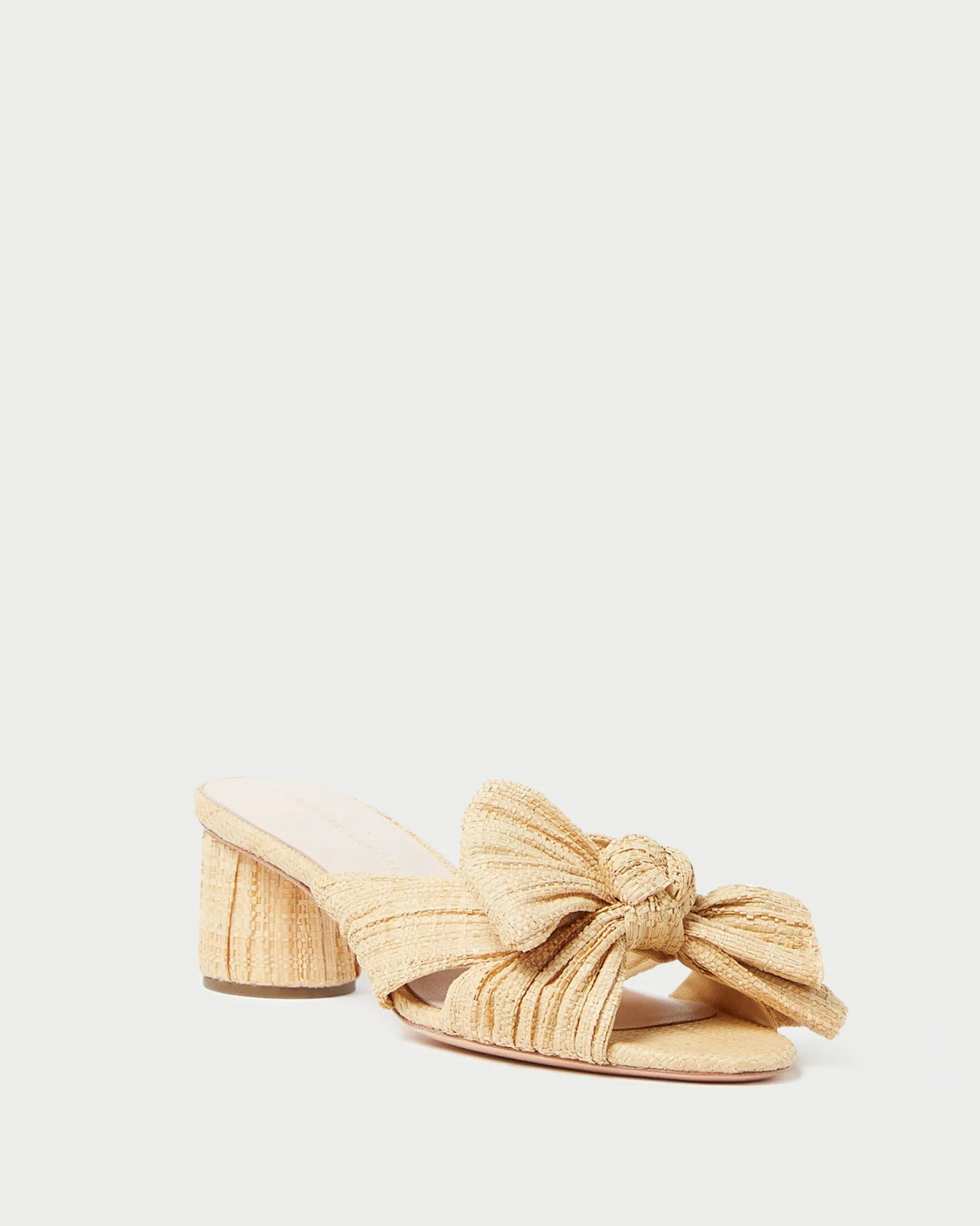 Emilia Black Pleated Bow Heel