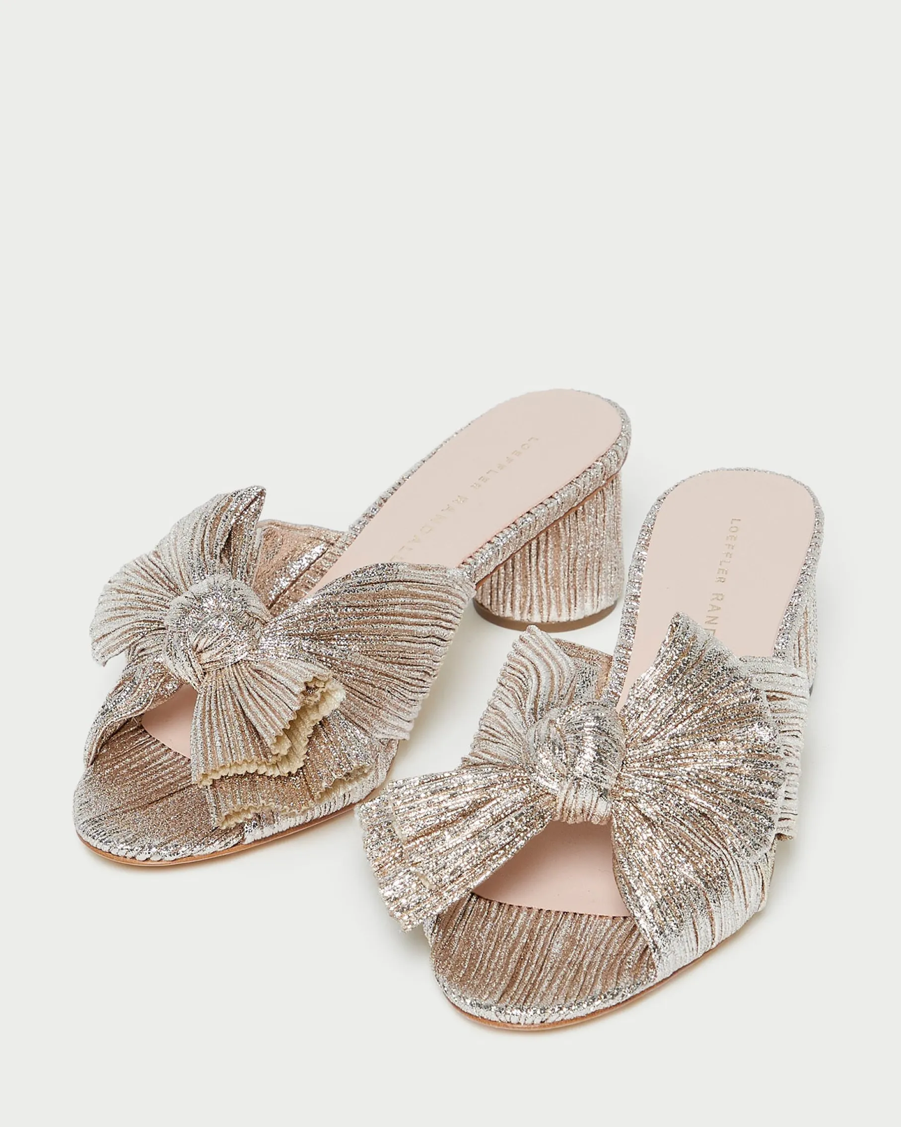 Emilia Black Pleated Bow Heel