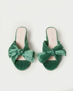 Emilia Brown Gingham Bow Heel