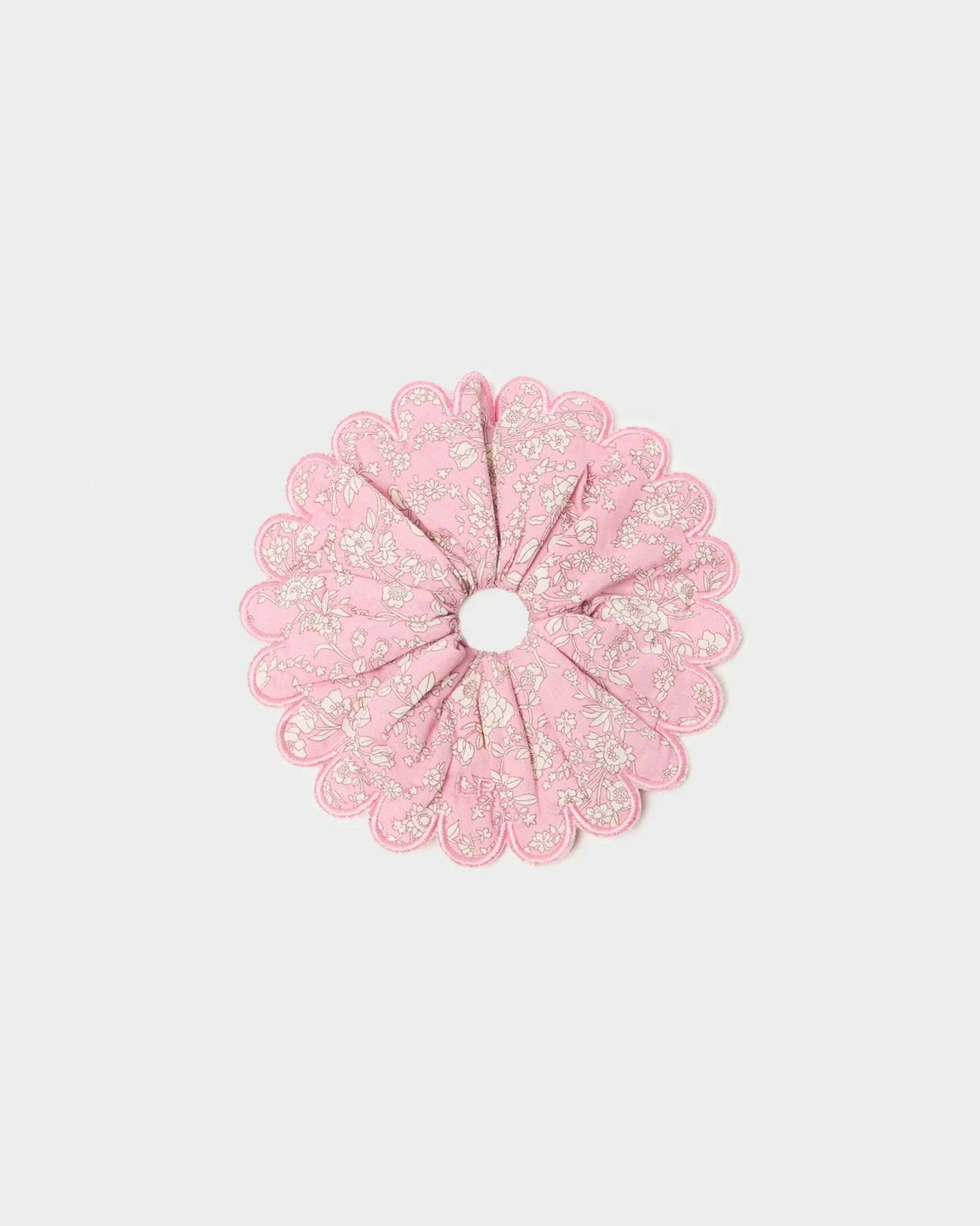Frankie Red Gingham Scallop Scrunchie