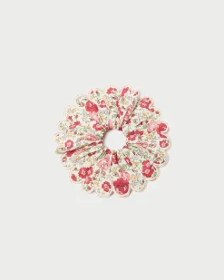 Frankie Red Gingham Scallop Scrunchie