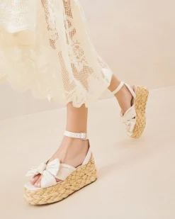 Gaby Brown Gingham Bow Espadrille