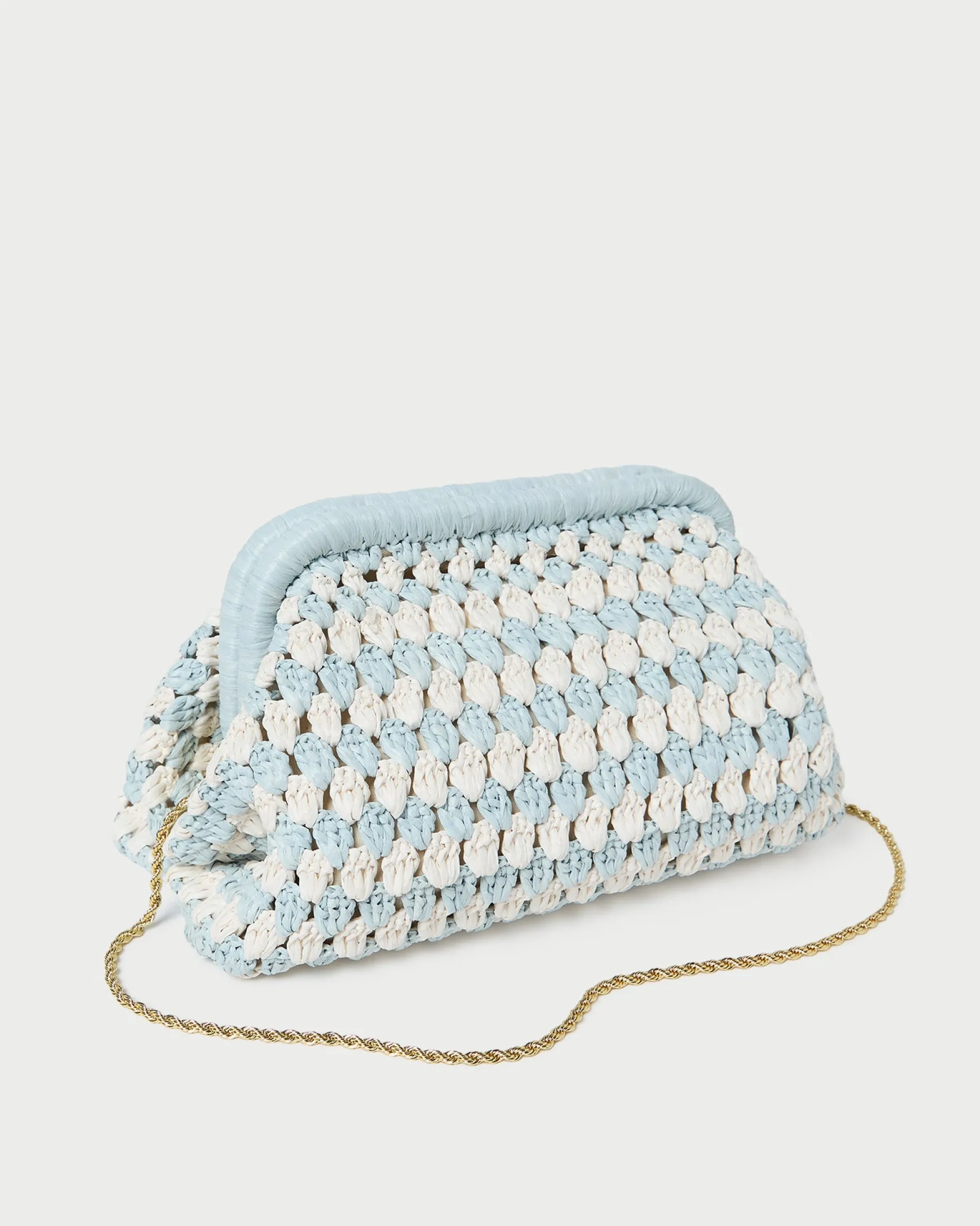 Glenda Green/Cream Crochet Clutch