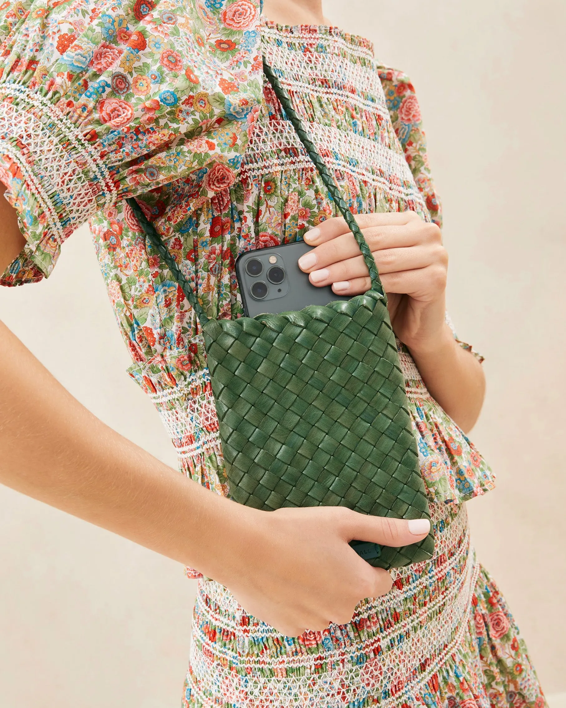 Grace Desert Sand Woven Crossbody