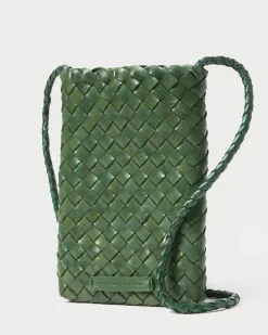 Grace Emerald Woven Crossbody