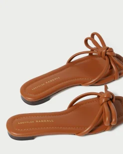 Hadley Blue Leather Bow Sandal