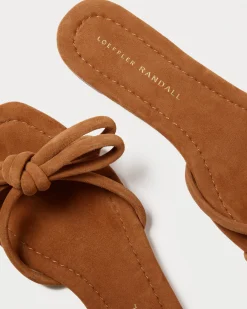 Hadley Blue Leather Bow Sandal