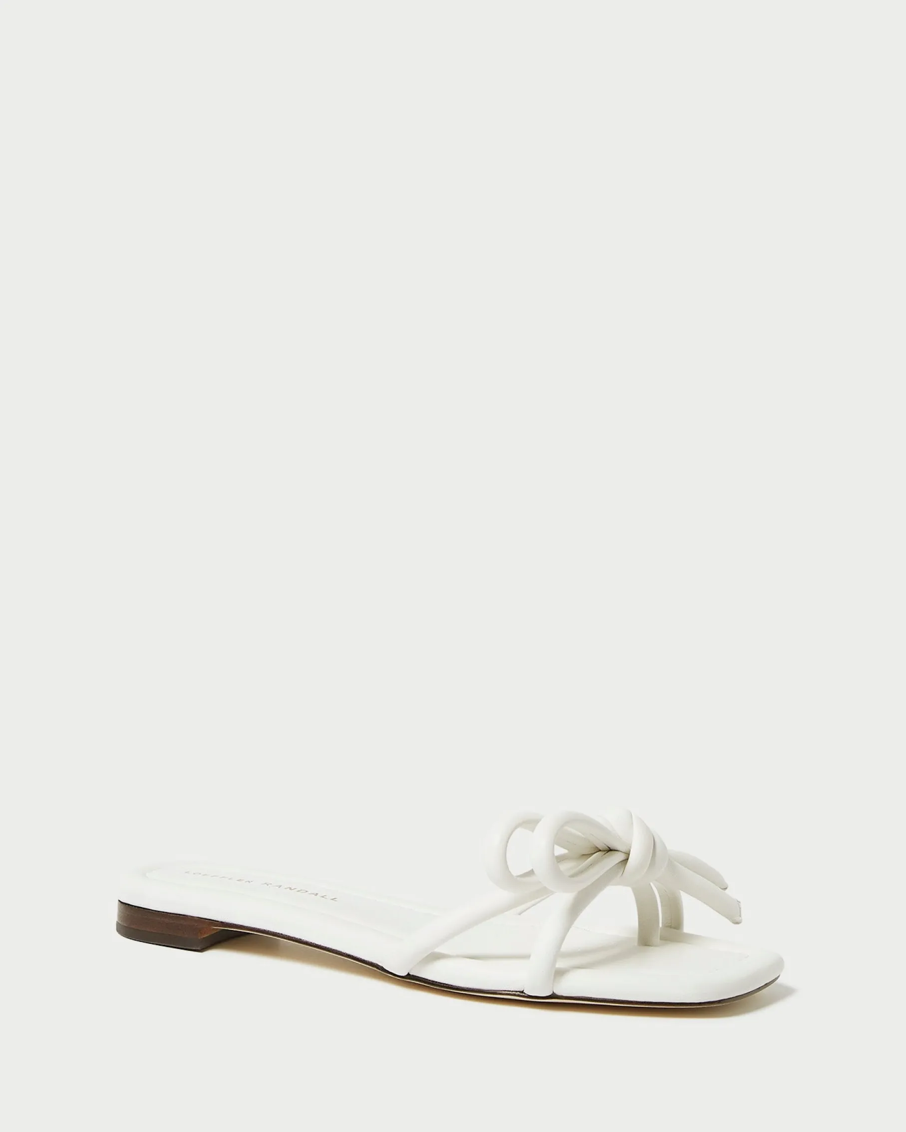 Hadley White Bow Sandal