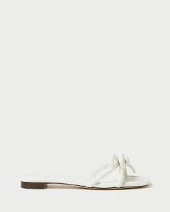 Hadley White Bow Sandal
