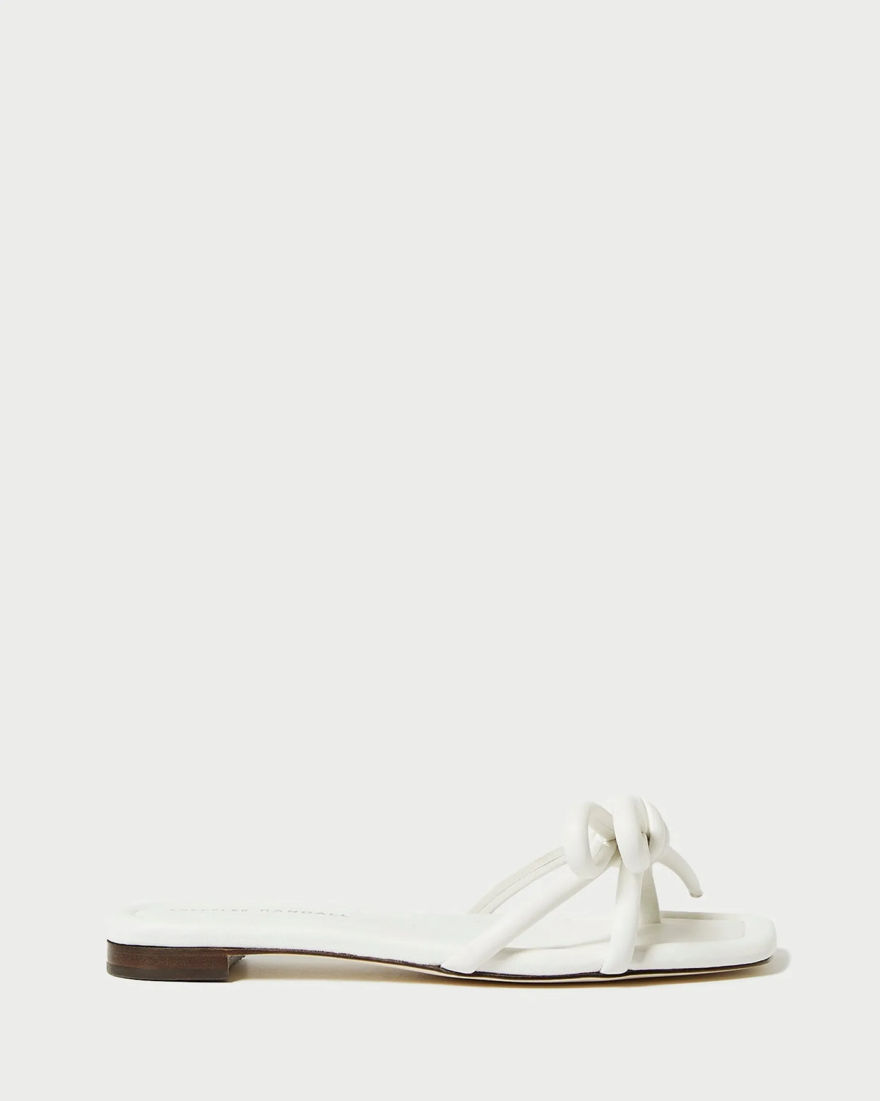Hadley White Bow Sandal