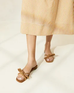 Hadley White Bow Sandal