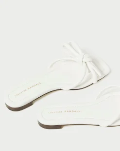 Hadley White Bow Sandal