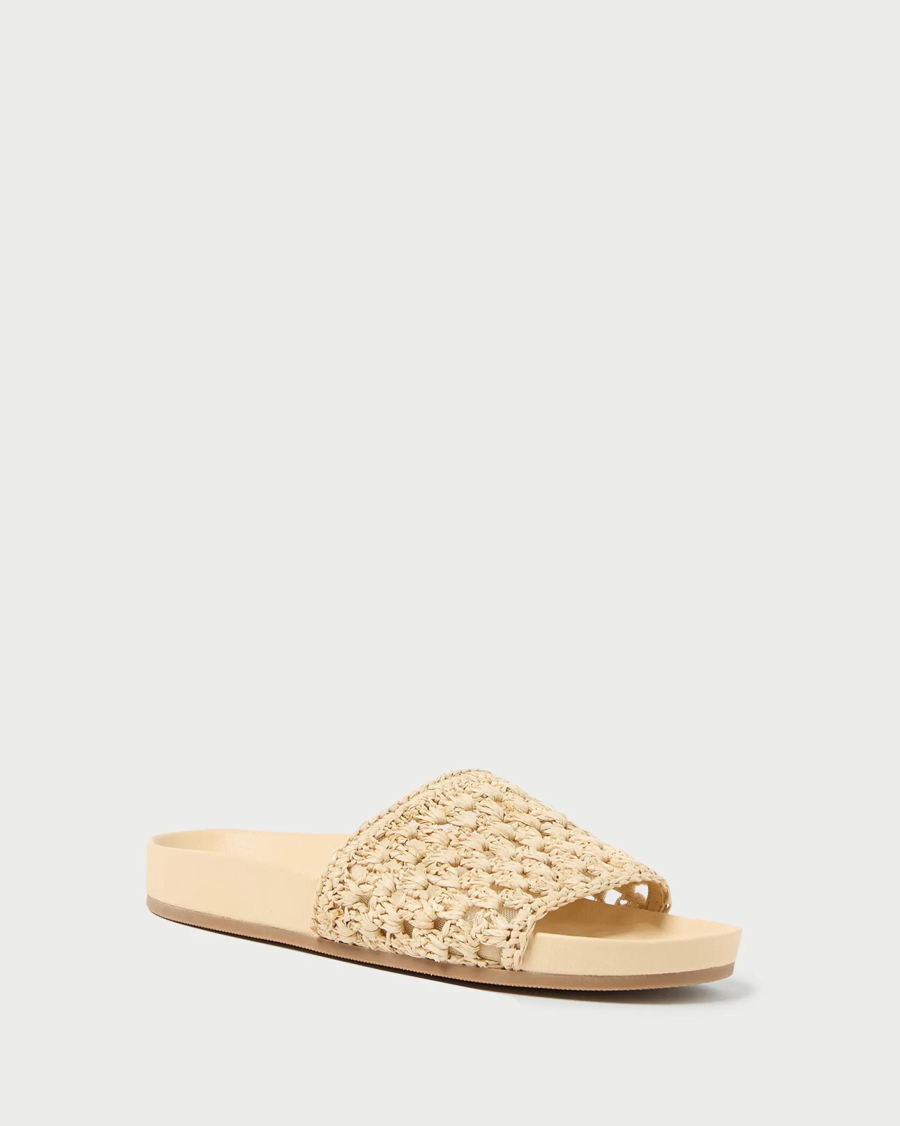 Henri Brown Crochet Leather Sandal