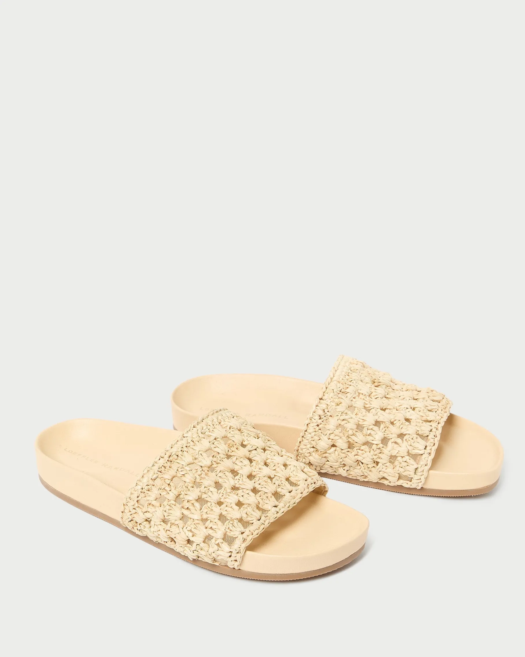 Henri Brown Crochet Leather Sandal