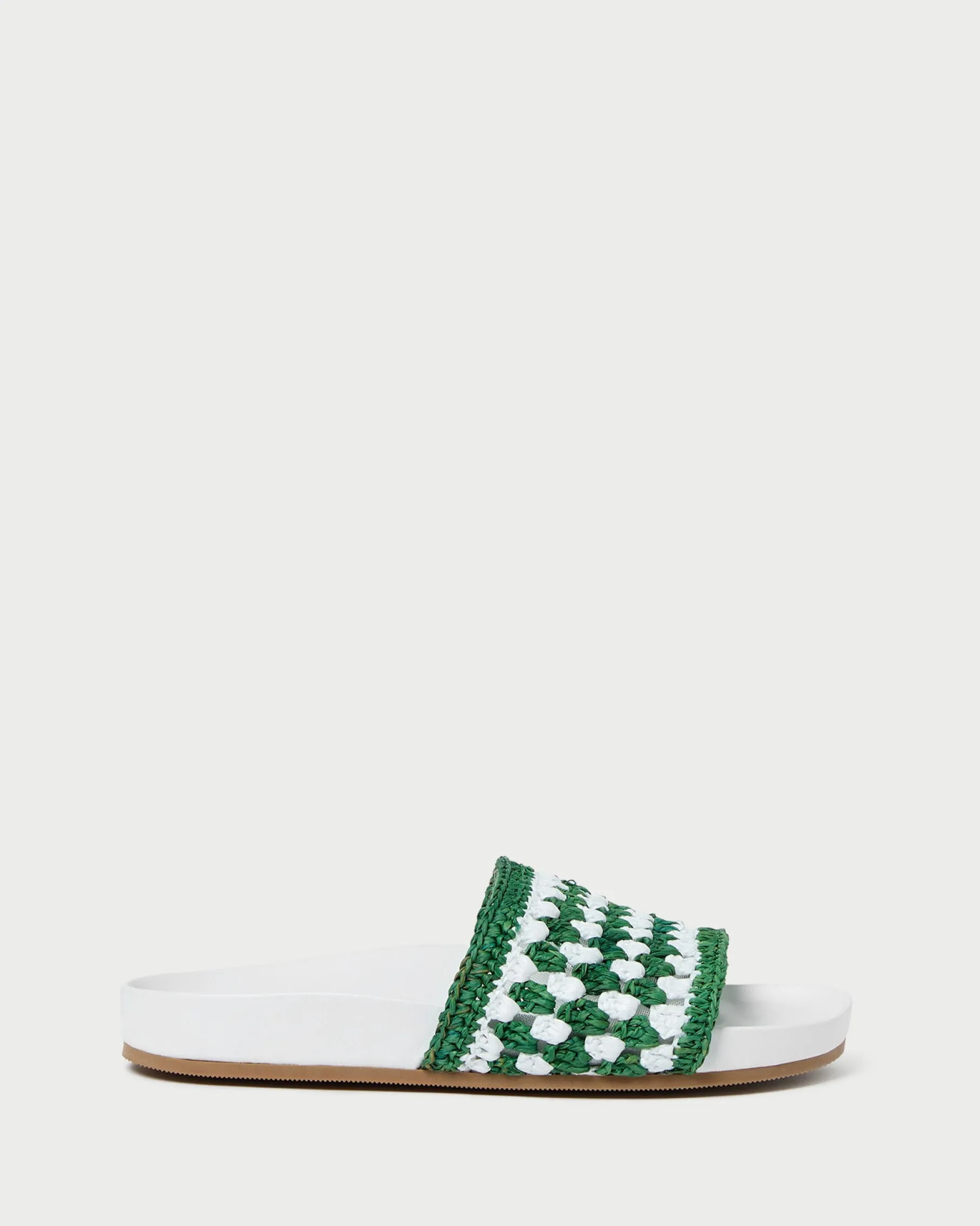 Henri Brown Crochet Leather Sandal