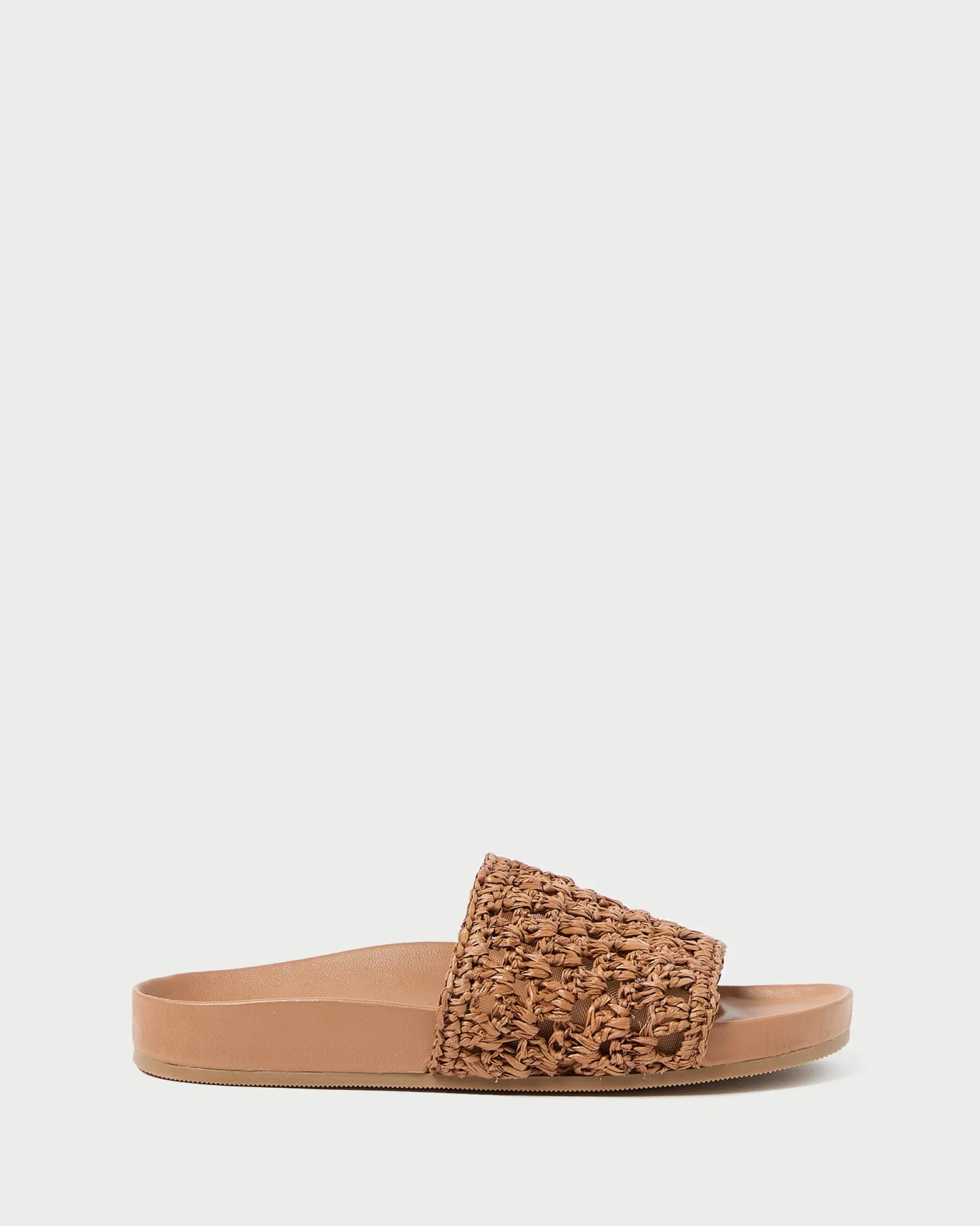 Henri Natural Crochet Leather Sandal