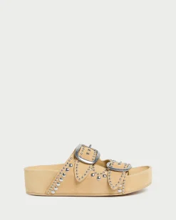 Jack Espresso Leather Studded Sandal