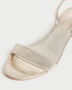 Jackie Cream Mid-Heel Sandal