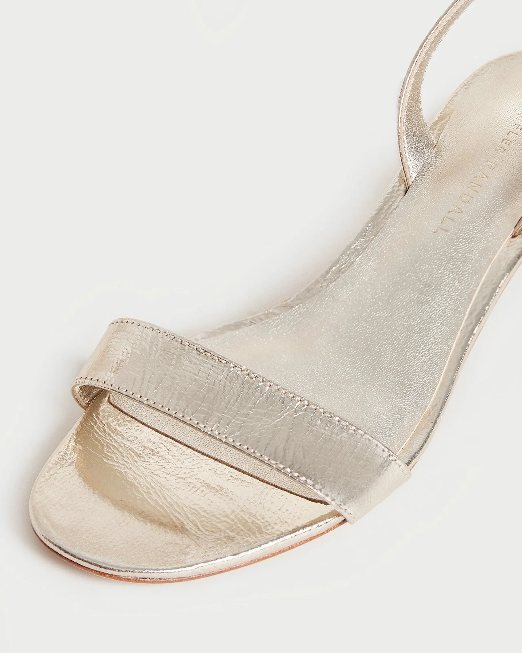 Jackie Cream Mid-Heel Sandal