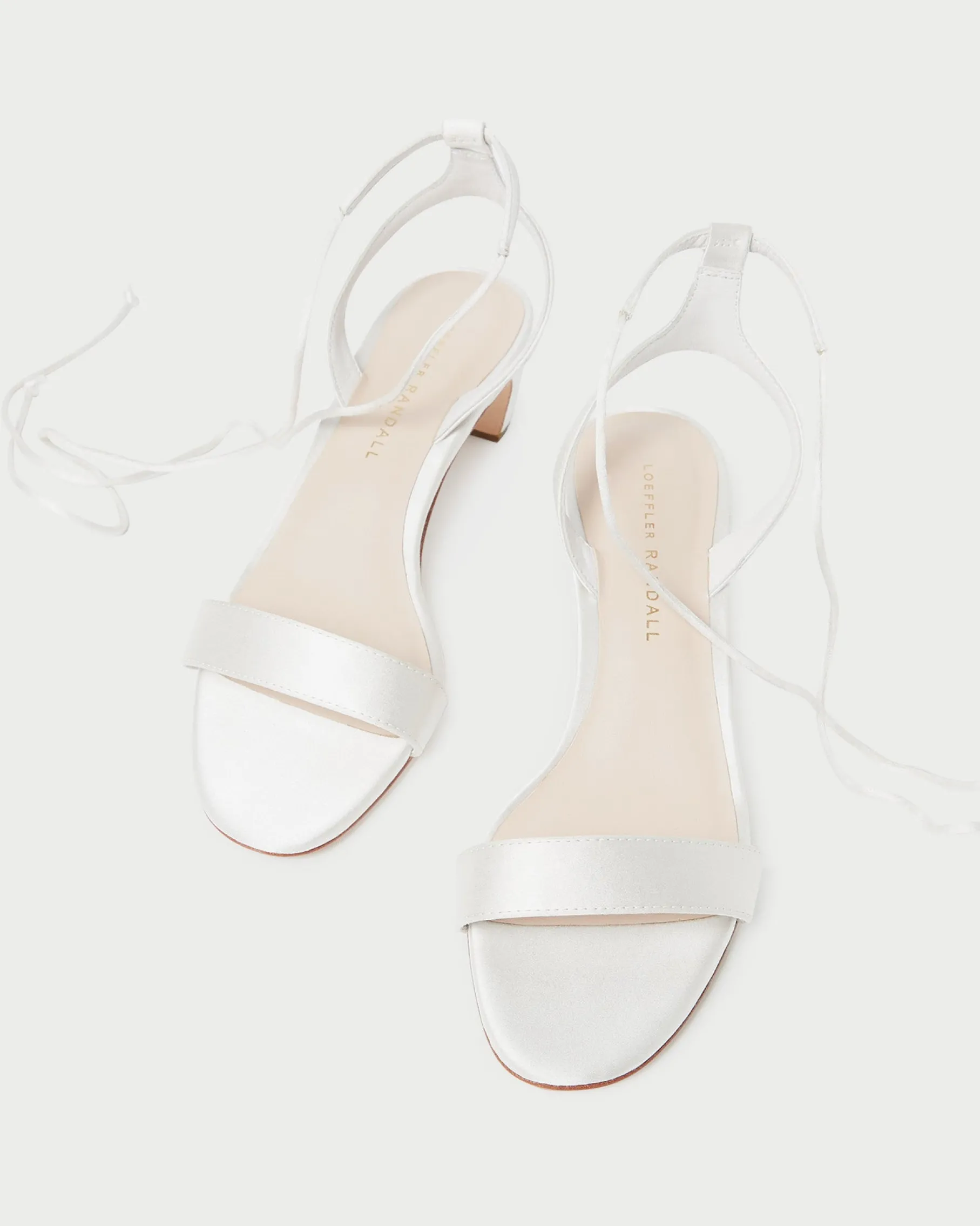 Jackie Cream Mid-Heel Sandal