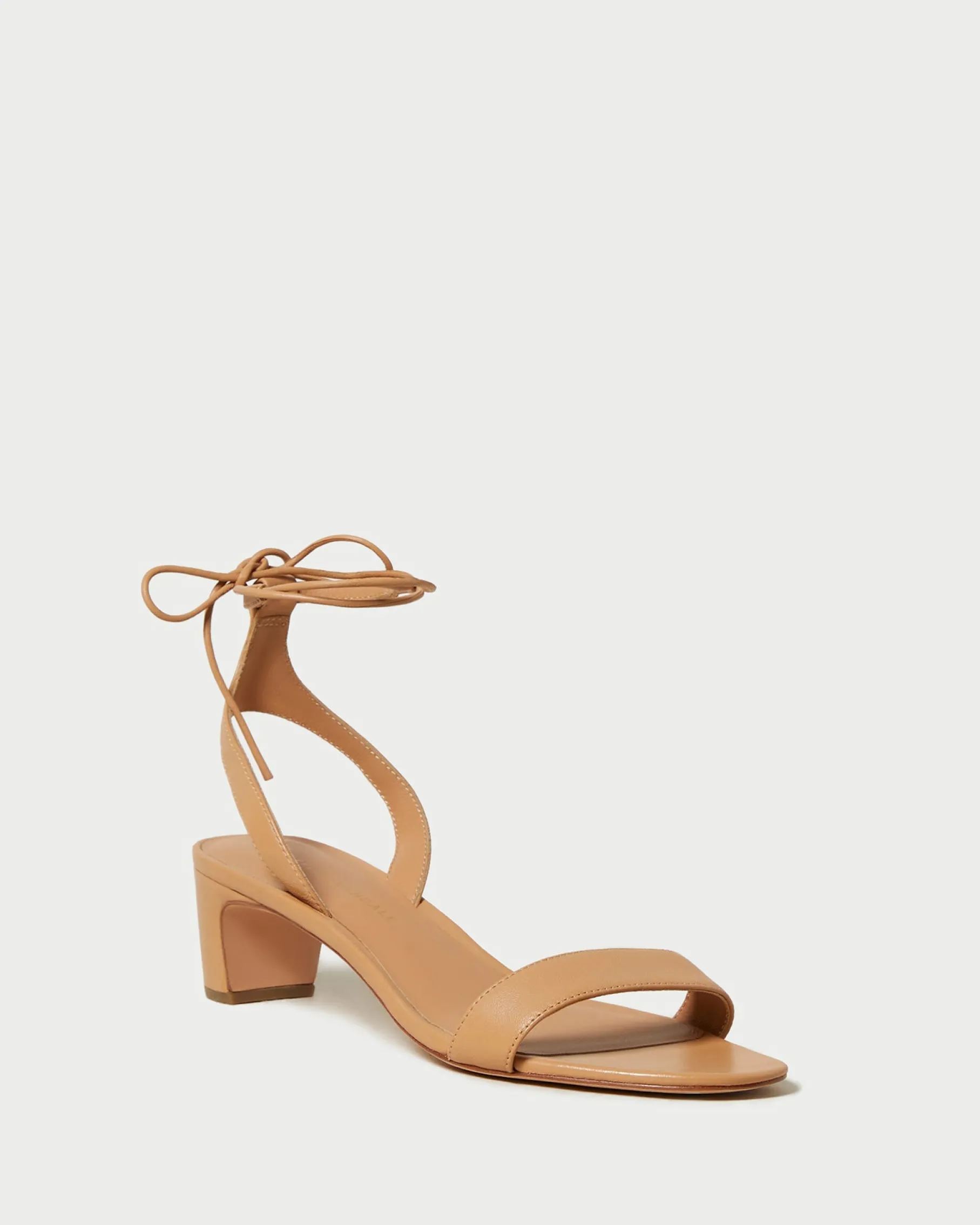 Jackie Cream Mid-Heel Sandal