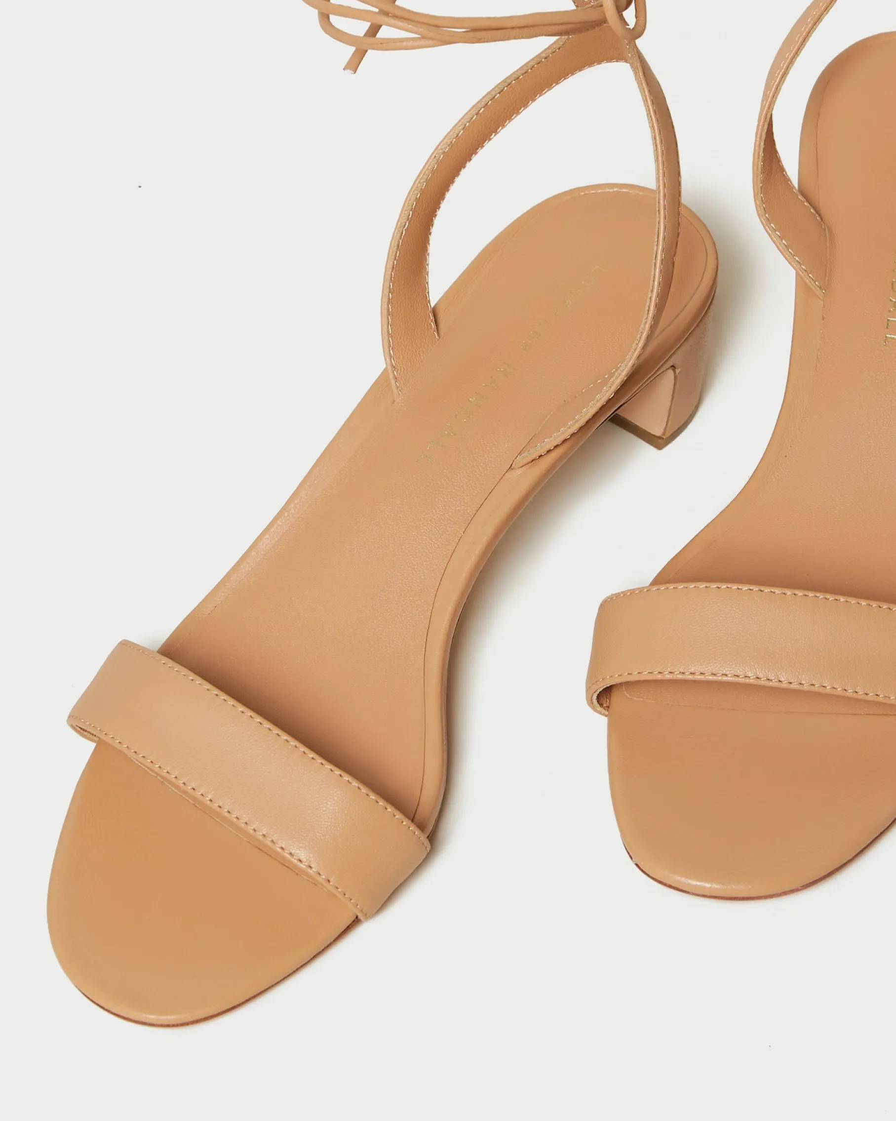 Jackie Cream Mid-Heel Sandal