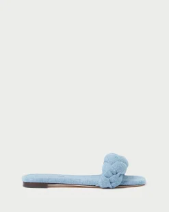 Joanna Blue Denim Braided Sandal