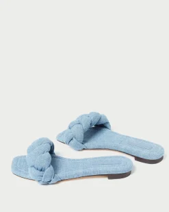 Joanna Blue Denim Braided Sandal