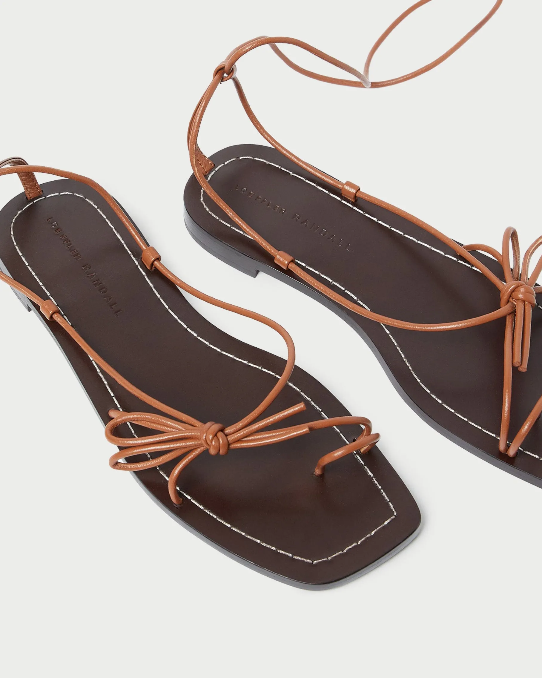 Jude Timber Leather Flat Sandal