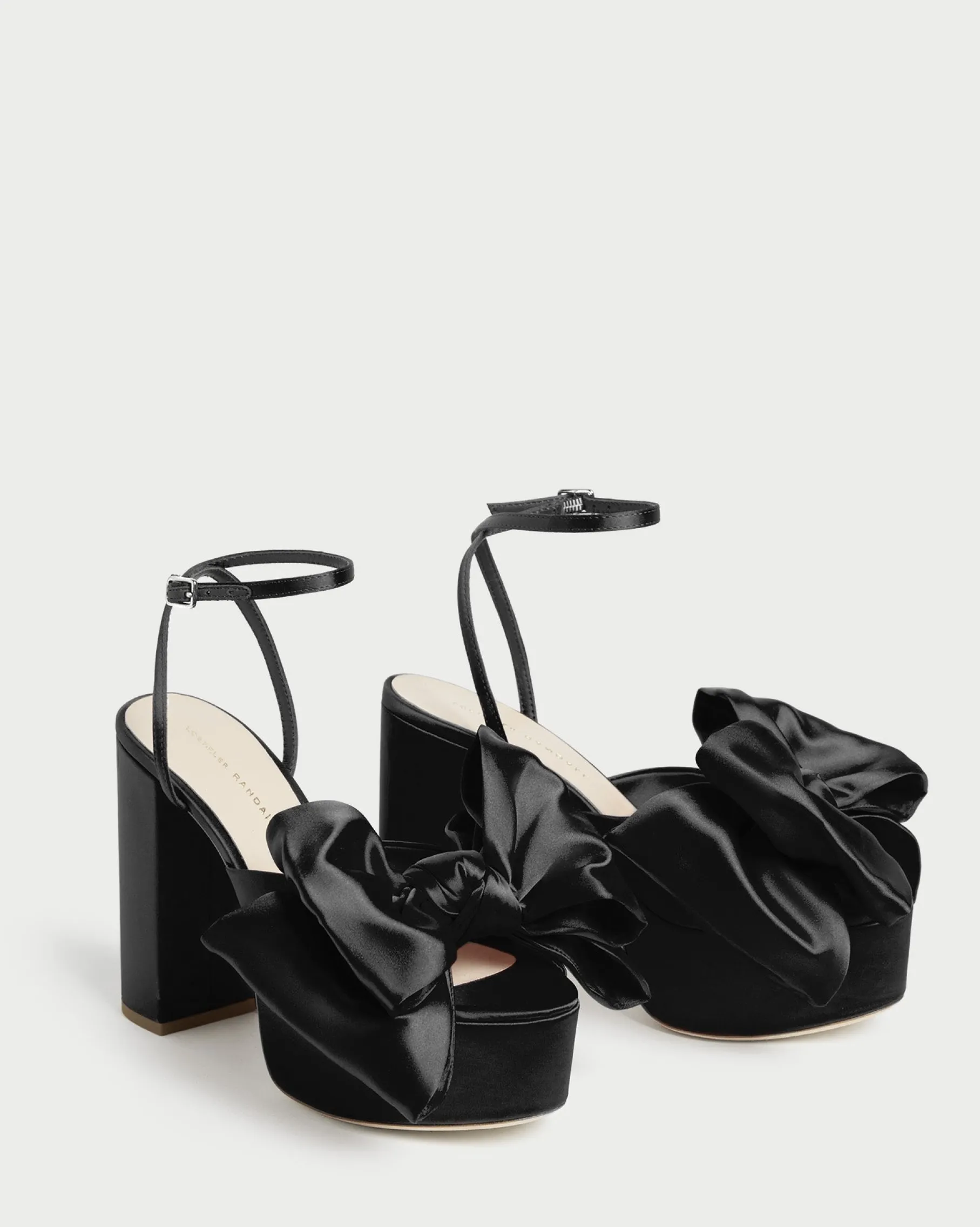Kiki Red Satin Platform Sandal