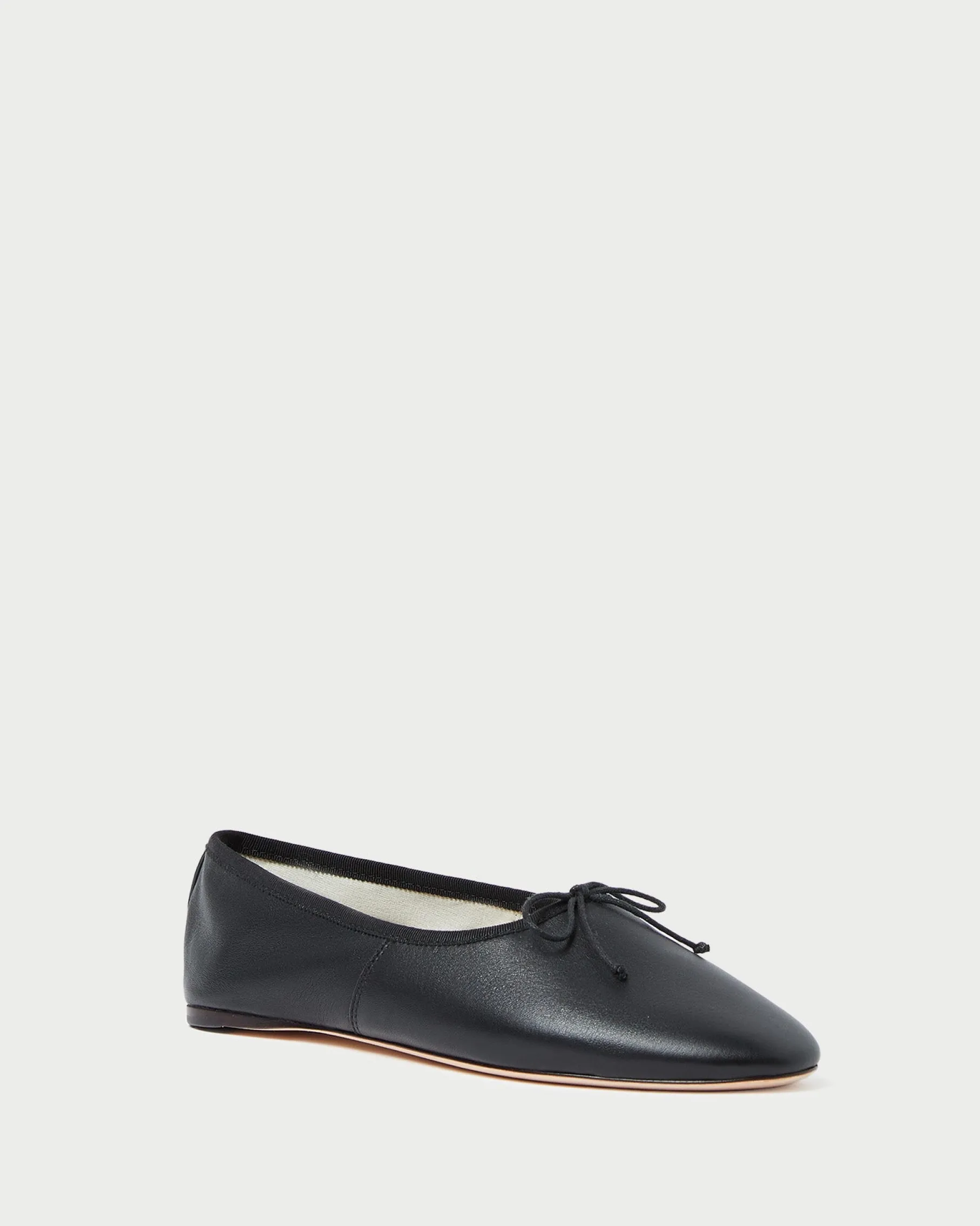 Landon Black Leather Ballet Flat