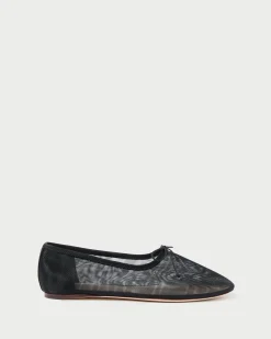 Landon Black Leather Ballet Flat
