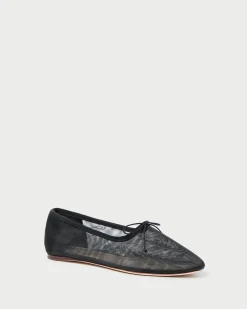 Landon Black Mesh Ballet Flat