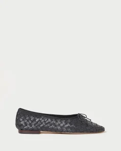 Landry Black Woven Ballet Flat