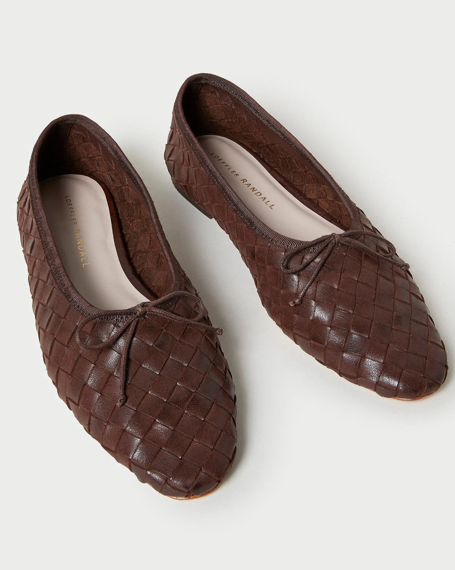 Landry Chocolate Woven Ballet Flat
