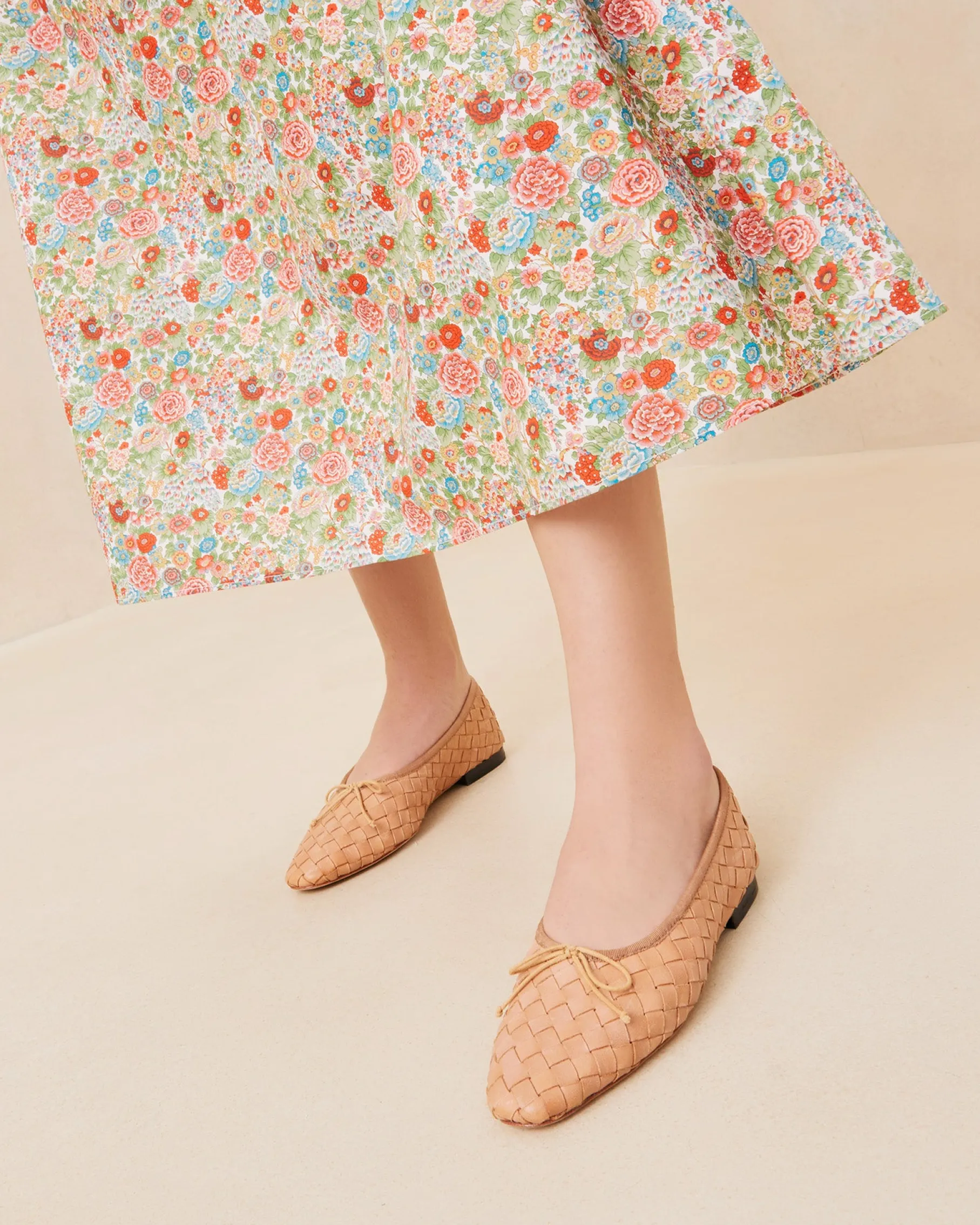 Landry Honey Woven Ballet Flat