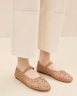 Leonie Black Crochet Ballet Flat