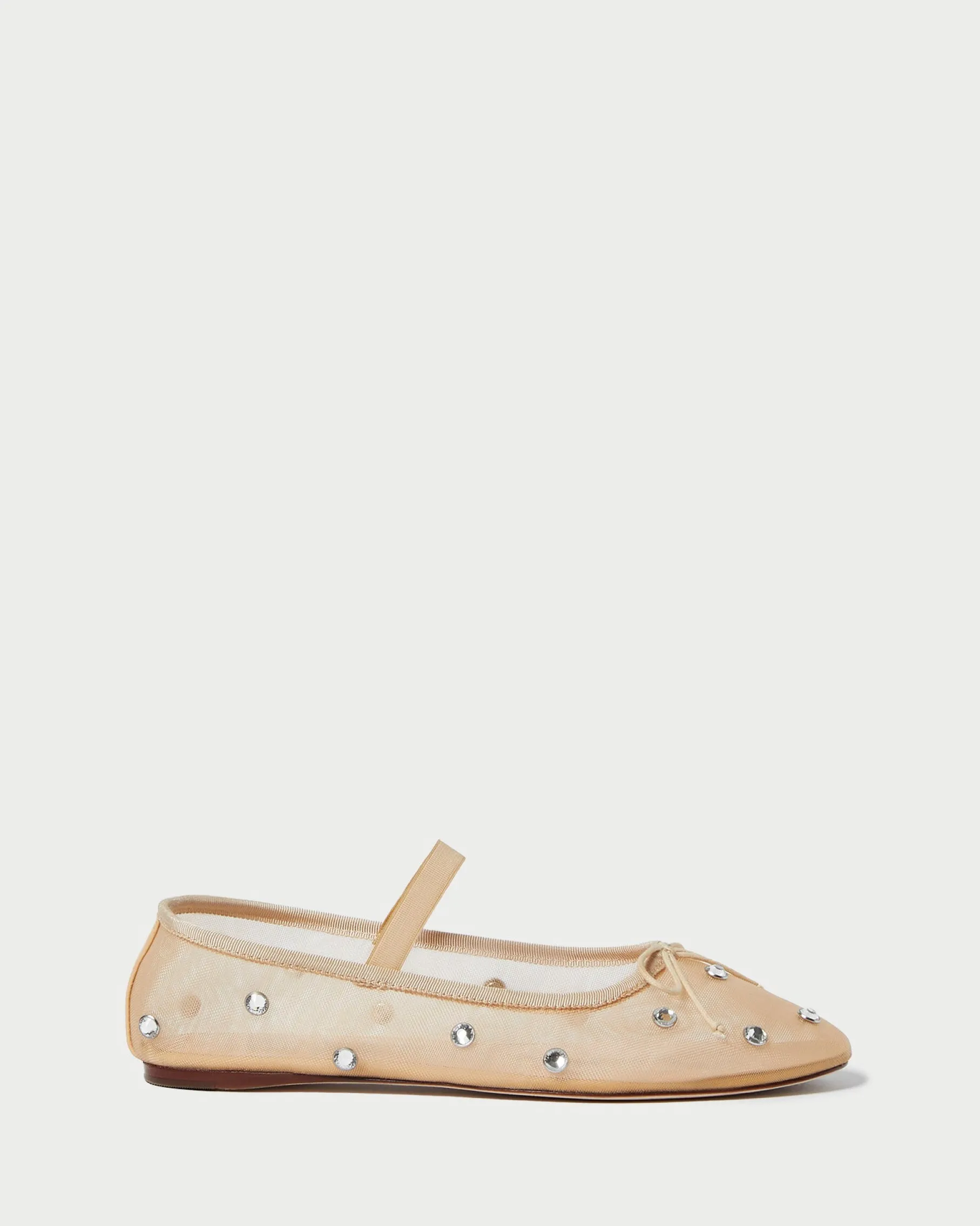 Leonie Black Leather Ballet Flat