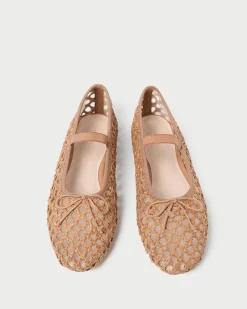 Leonie Chocolate Leather Ballet Flat