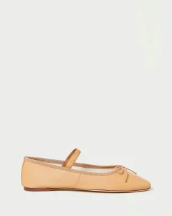 Leonie Chocolate Leather Ballet Flat