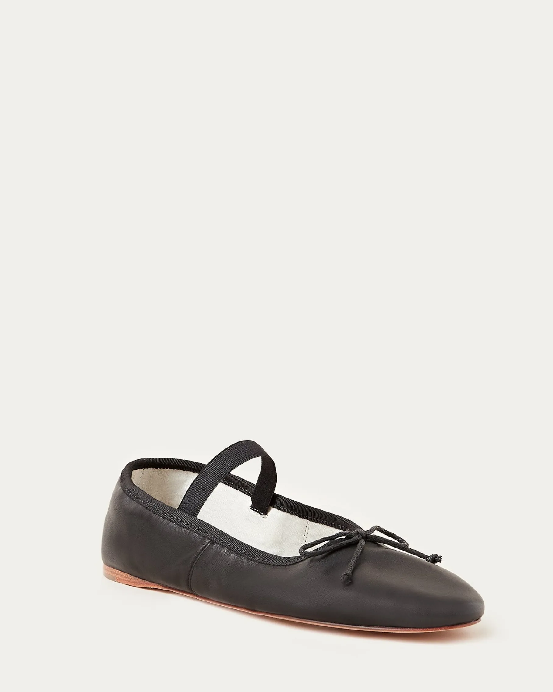 Leonie Chocolate Satin Ballet Flat