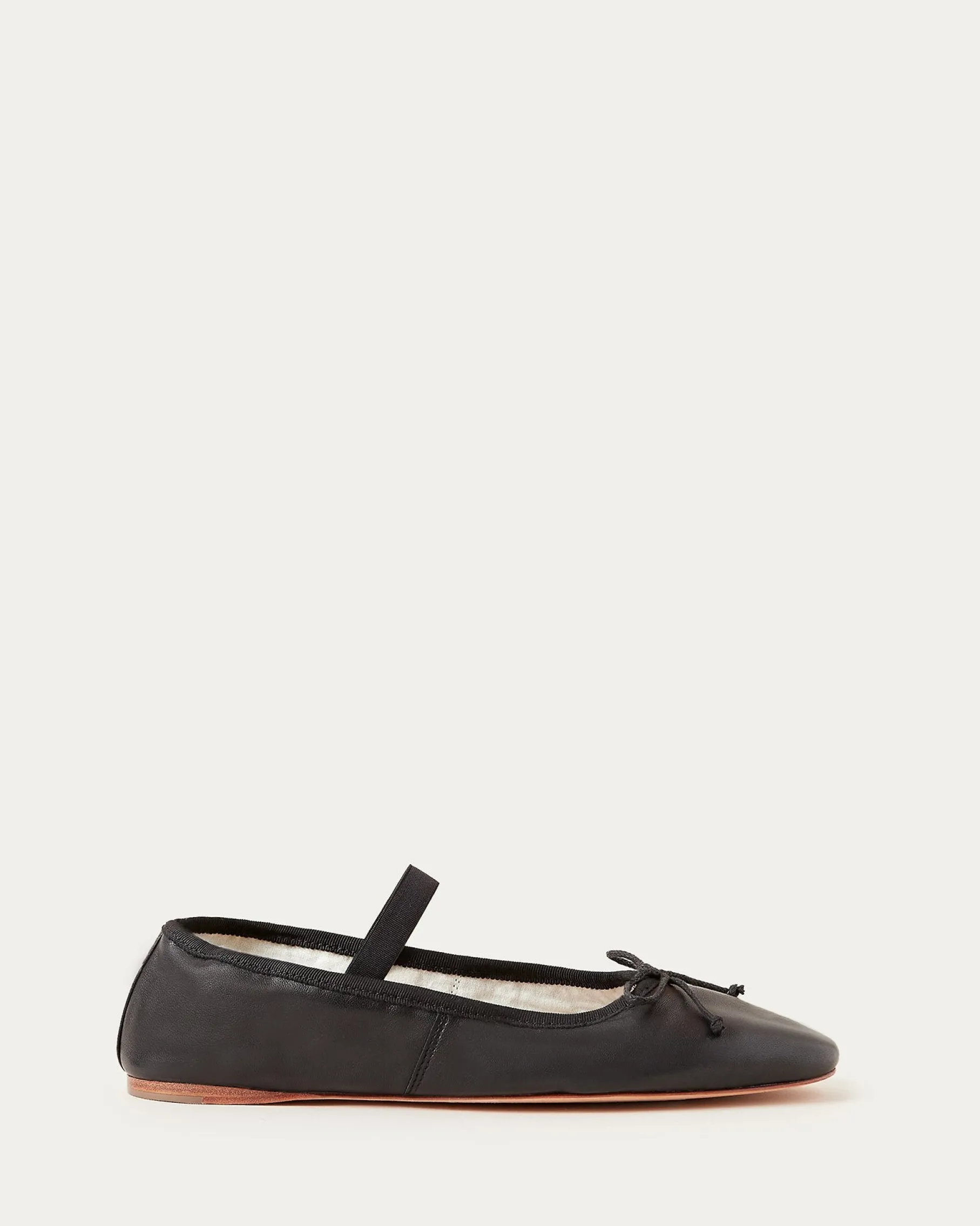 Leonie Chocolate Satin Ballet Flat