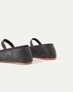 Leonie Chocolate Satin Ballet Flat
