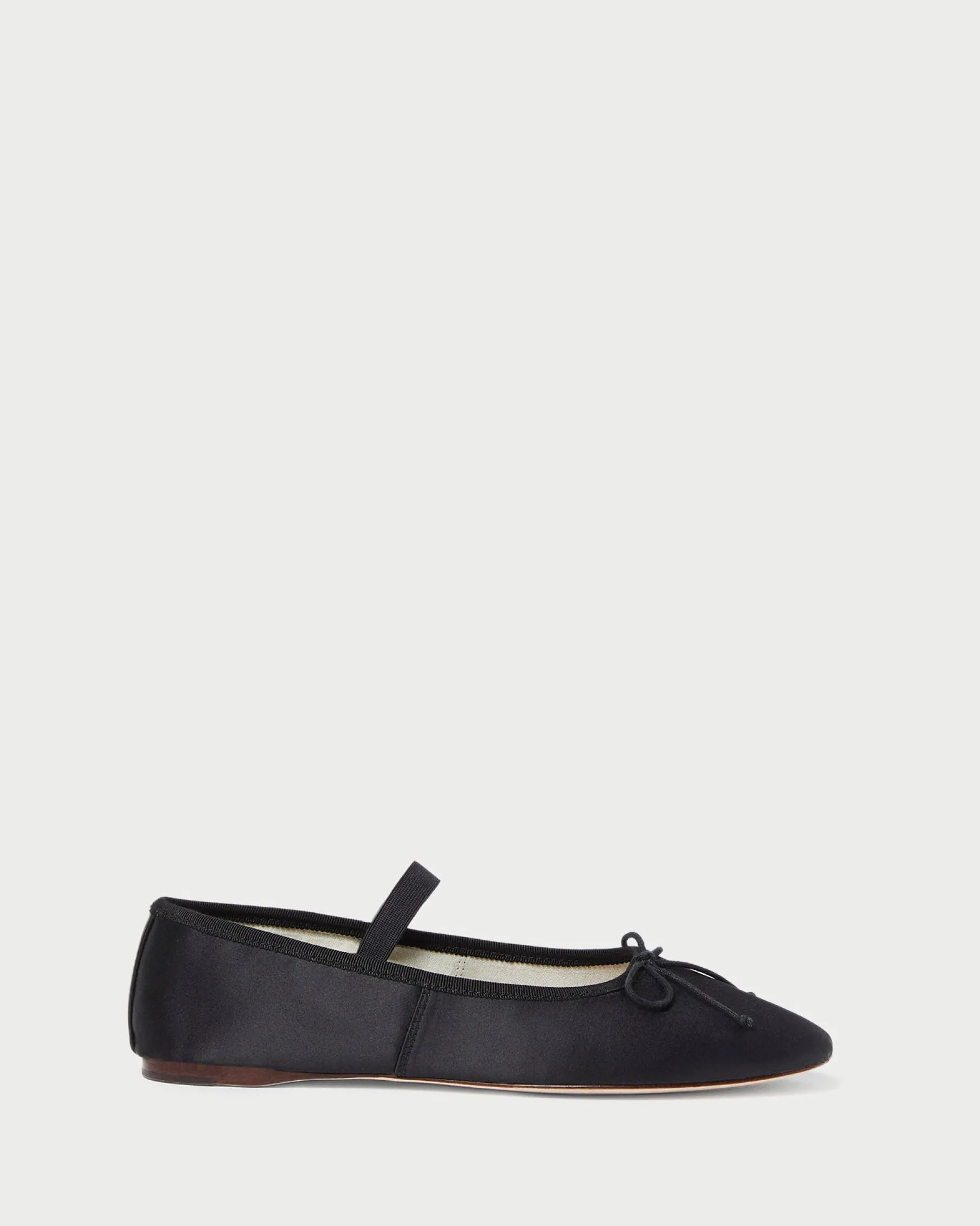 Leonie Chocolate Satin Ballet Flat