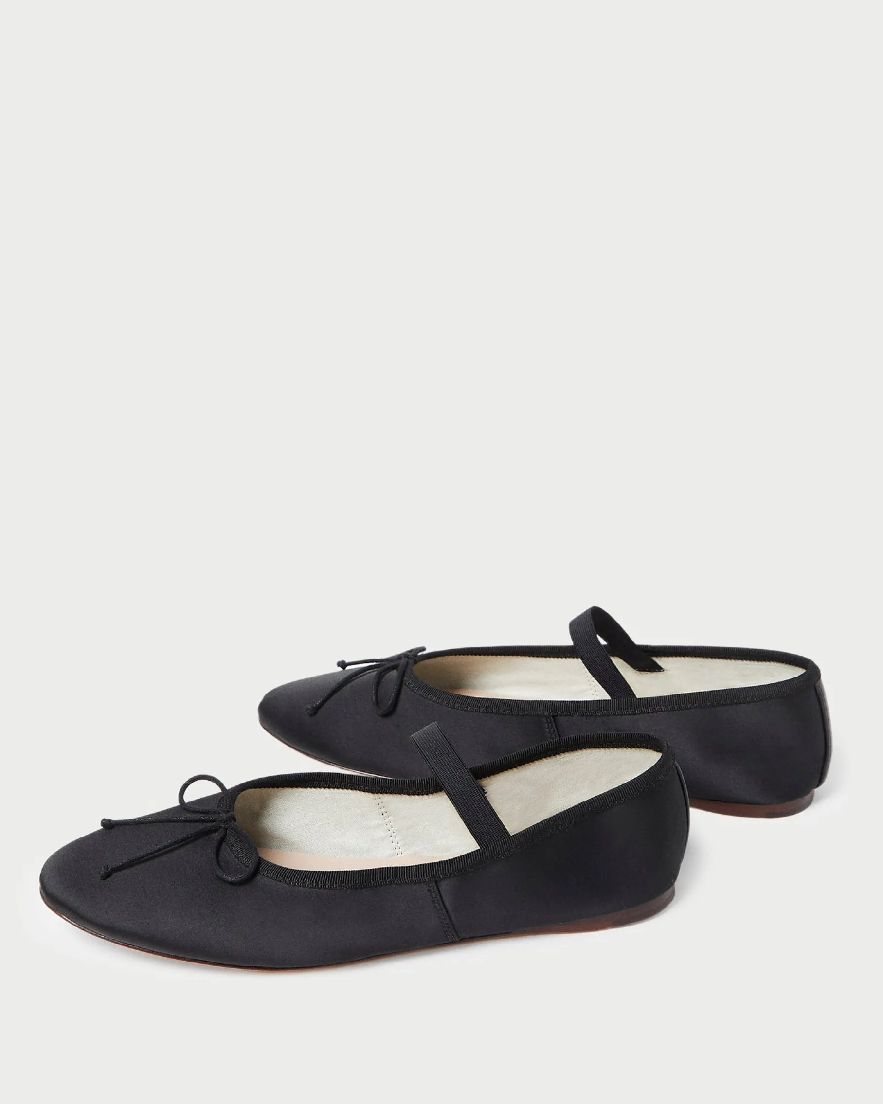Leonie Chocolate Satin Ballet Flat