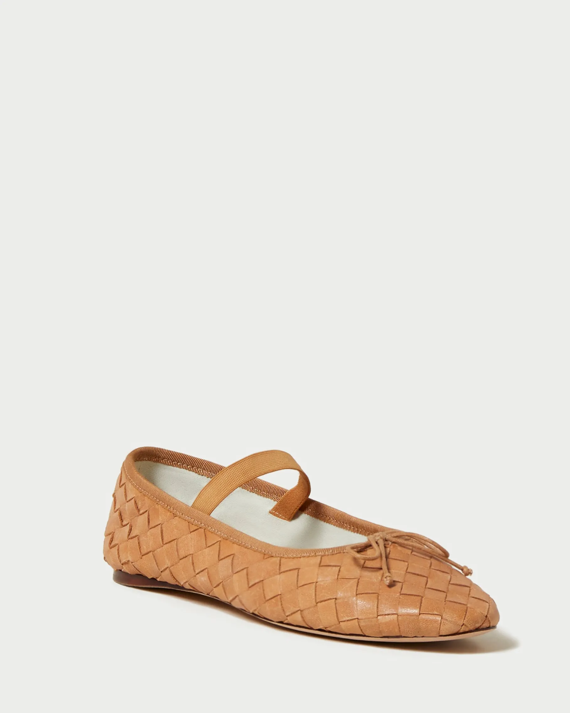 Leonie Chocolate Satin Ballet Flat